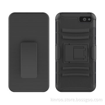 Silicone and PC Stand Case for Amazon Fire Phone, with Clip